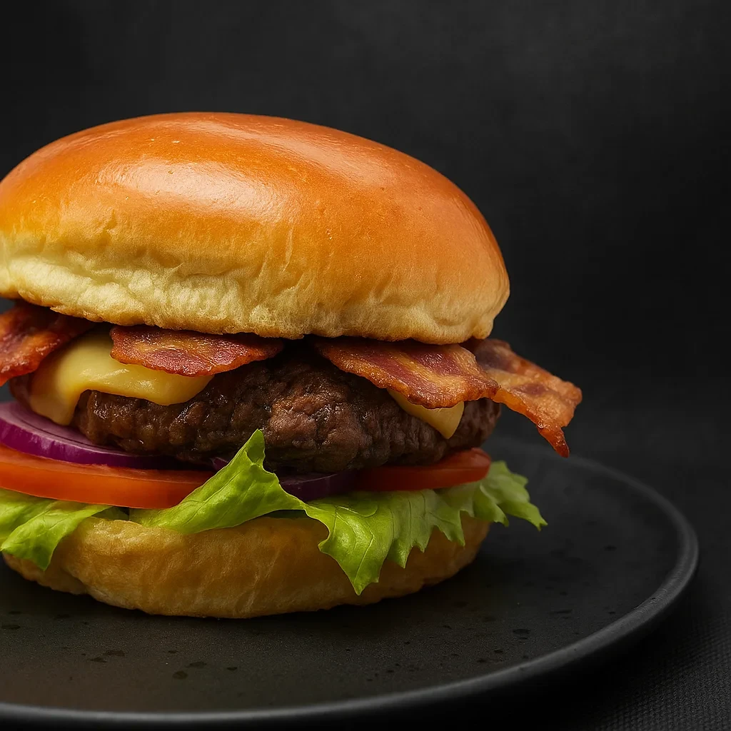Odin's Salad Bacon Burger