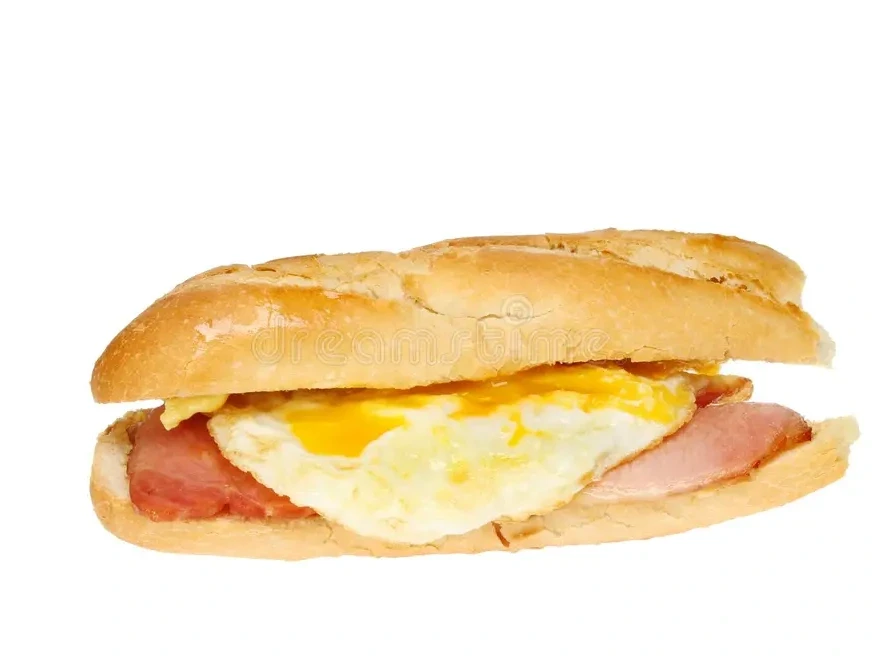 Baguete ovo e queijo
