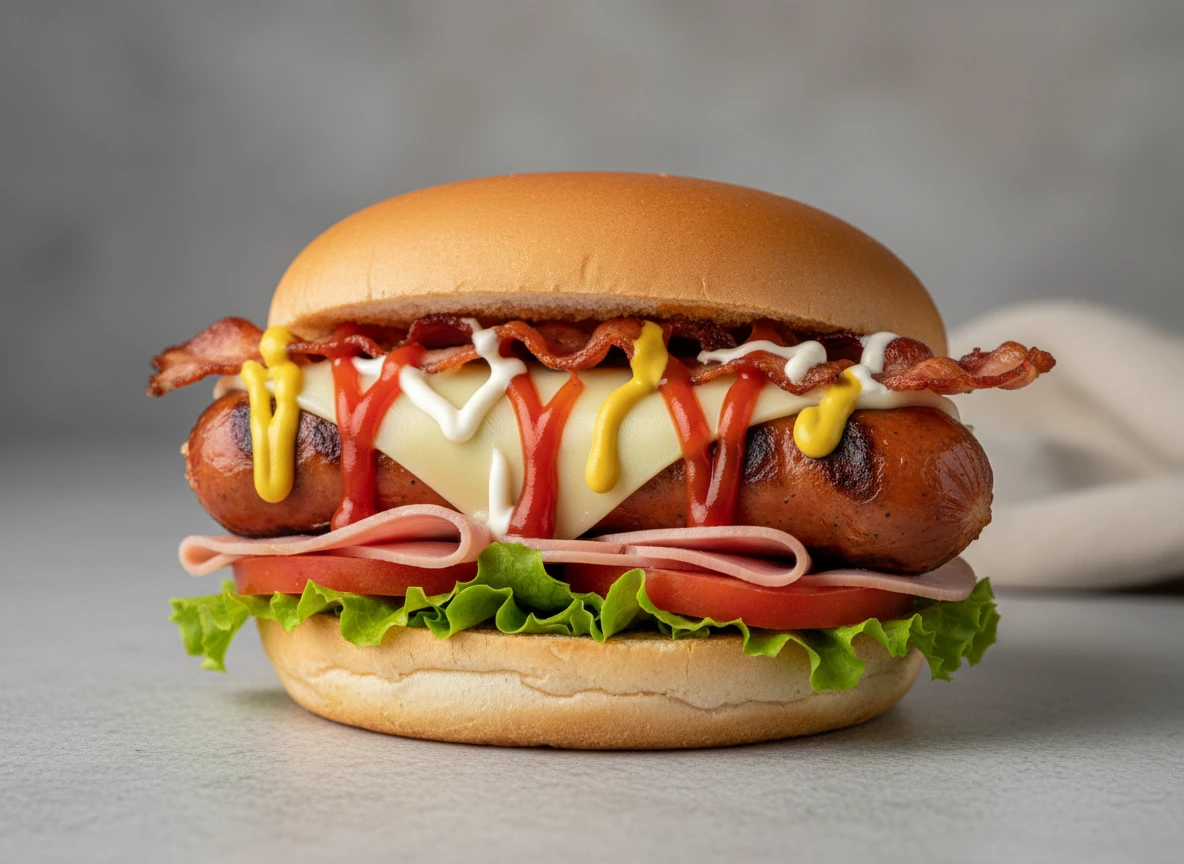 Hot Dog na Chapa no Pão de Hambúrguer