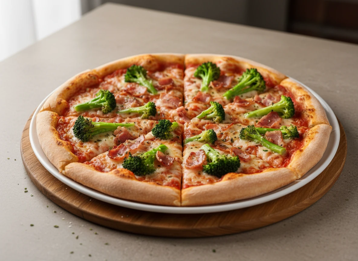Pizza - Brócolis com Bacon (Gênova)