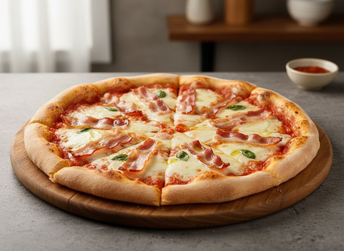 Pizza - Mussarela com Bacon Tradicional (Vercelli Tradizionale)