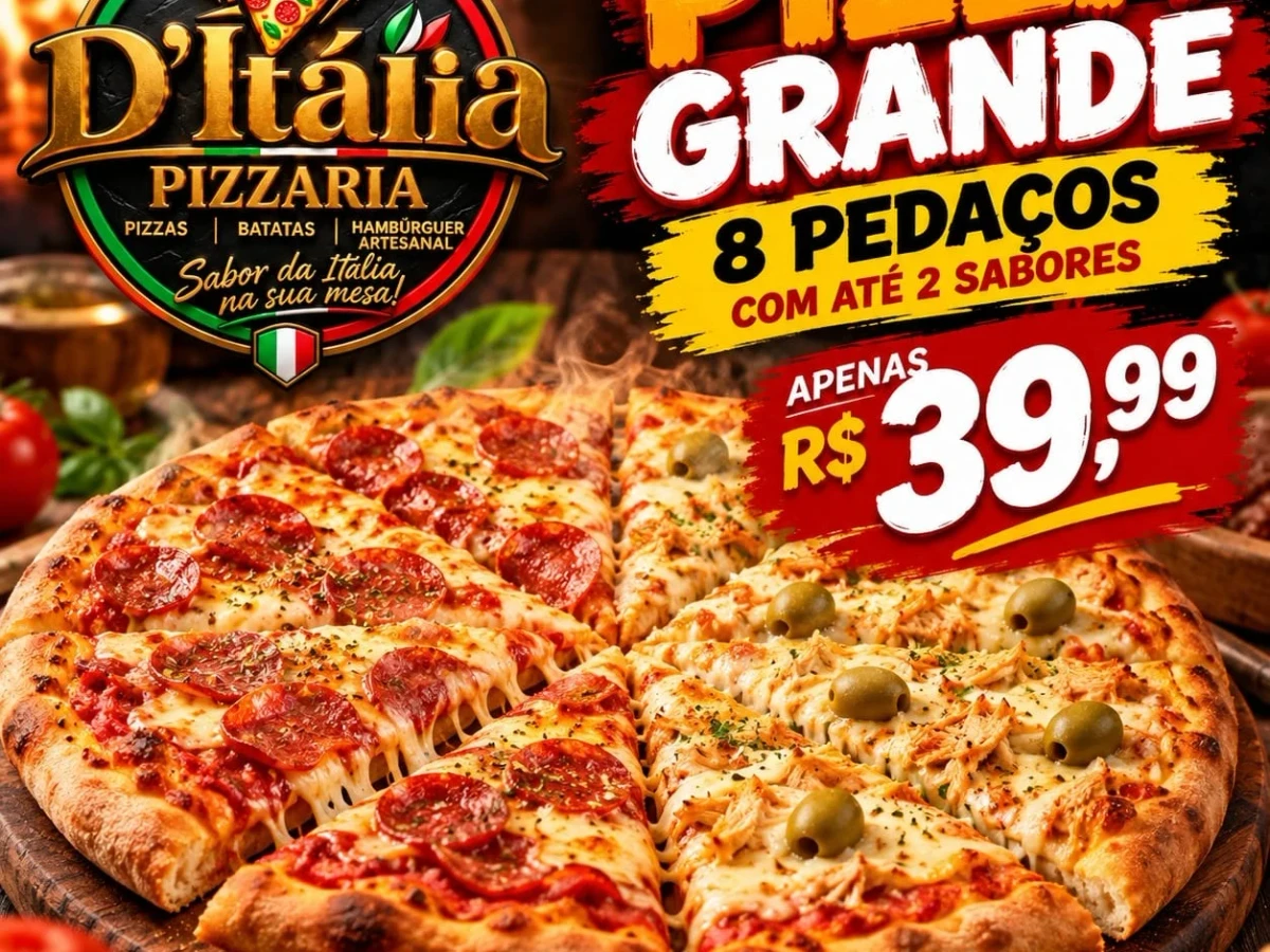 Pizza Grande 8 pedaços